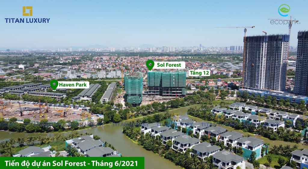Tiến độ chung cư Sol Forest mới nhất năm 2022