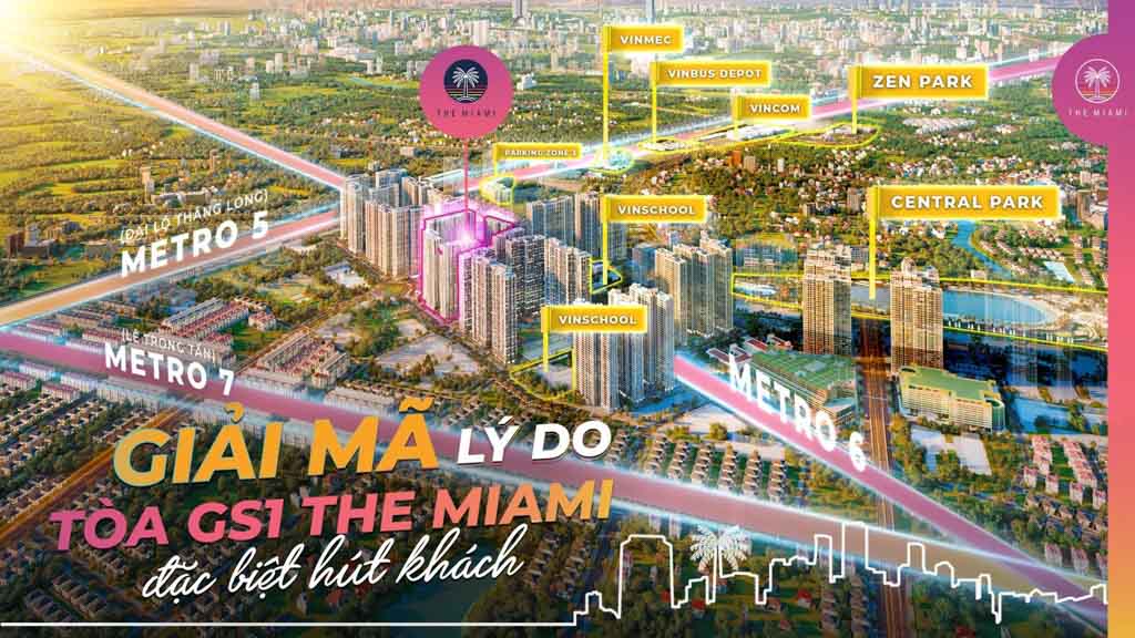 Vị trí The Miami Vinhomes Smart City ở đâu? Có gì tiềm năng?