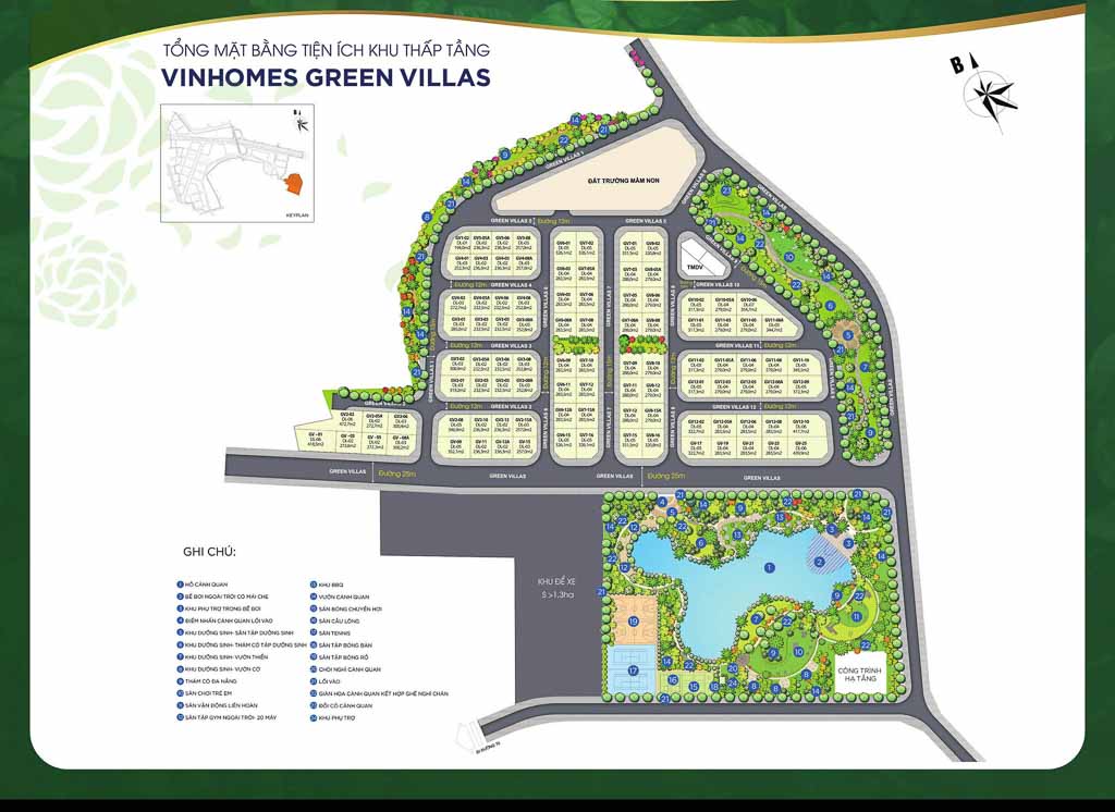mat bang vinhomes green villas