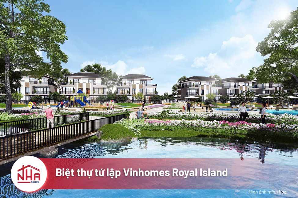 Biệt thự tứ lập Vinhomes Royal Island